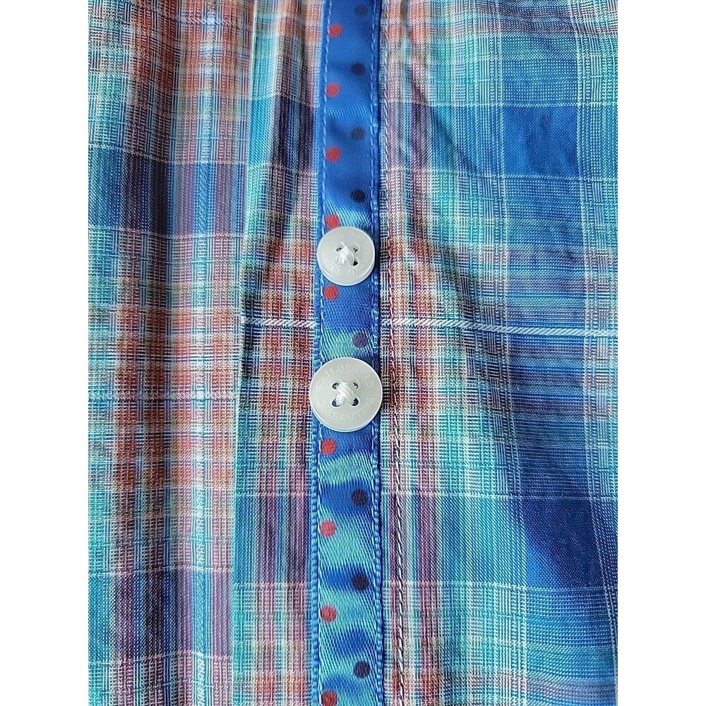 TAILORBRYD 1930 Collection Plaid Cotton Short Sleeve Shirt | XXL - Picture 8 of 13